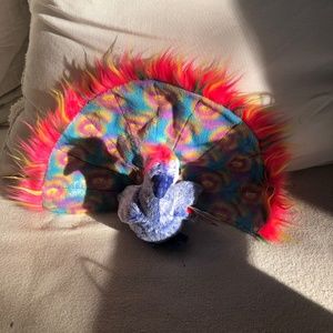 NWT TY Beanie Baby Flashy the Peacock